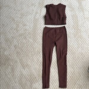 Fabletics Brown High-Waisted Leggings